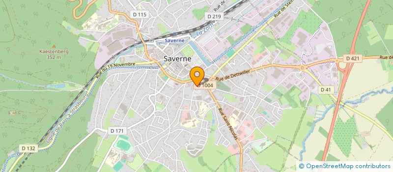 localisation de l'entreprise SCI DES BAINS  SAVERNE