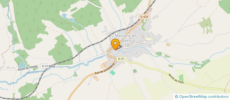 localisation de l'entreprise SCI DES BAINS  MARTIGNY-LES-BAINS