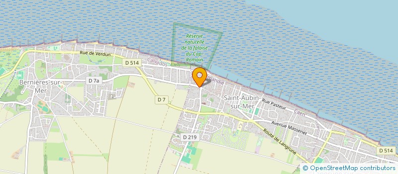 localisation de l'entreprise SCI DES BAINS  SAINT-AUBIN-SUR-MER