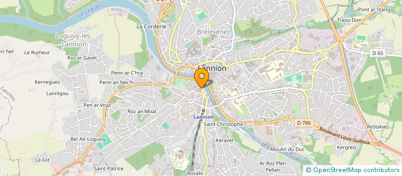 localisation de l'entreprise SCI DES BAINS DE MER PERROS-GUIREC  PERROS-GUIREC