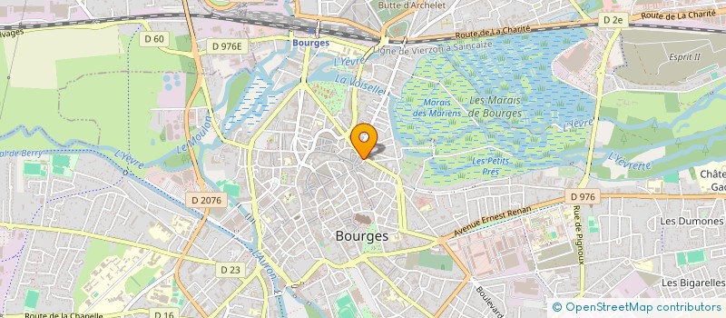 localisation de l'entreprise SCI DES BAINS DOUCHES PREMIER ETAGE  BOURGES