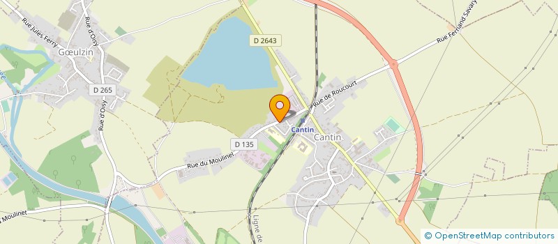 localisation de l'entreprise SCI DES BAJ  CANTIN