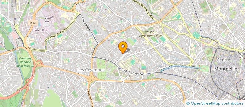 localisation de l'entreprise SCI DES BAKS à MONTPELLIER