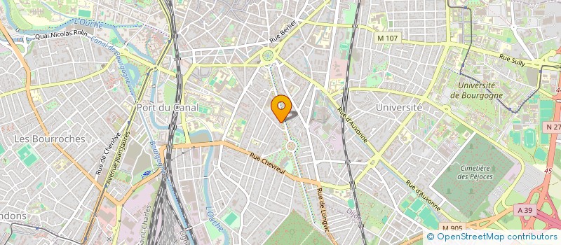 localisation de l'entreprise SCI DES BALEINEAUX à DIJON