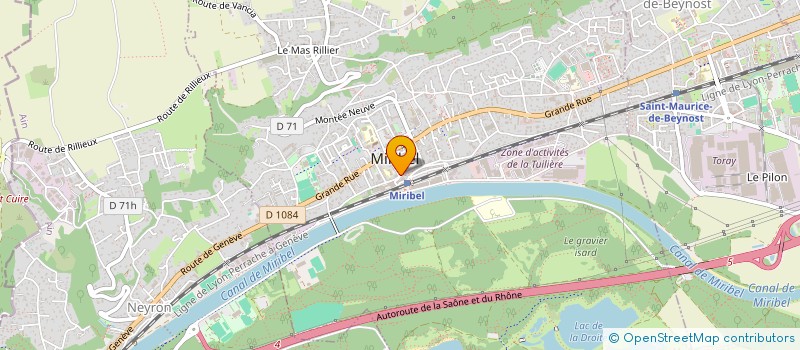 localisation de l'entreprise SCI DES BALMES à MIRIBEL
