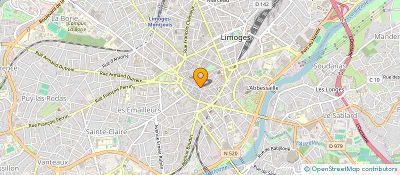 localisation de l'entreprise SCI DES BANCS à LIMOGES