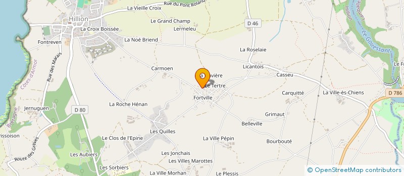 localisation de l'entreprise SCI DES BAOBABS  HILLION