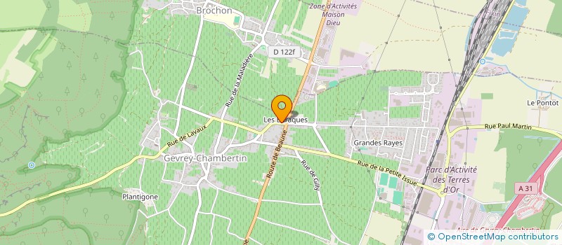 localisation de l'entreprise SCI DES BARAQUES  GEVREY-CHAMBERTIN