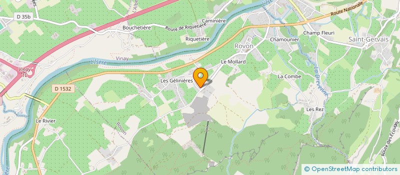 localisation de l'entreprise SCI DES BARATIERES  ROVON