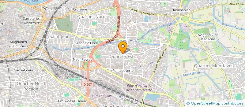 localisation de l'entreprise SCI DES BARBIERS  AVIGNON