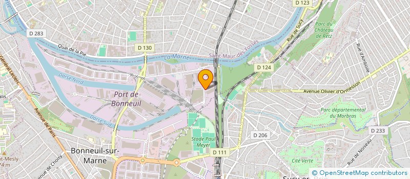 localisation de l'entreprise SCI DES BARBOUNOUS à BONNEUIL-SUR-MARNE