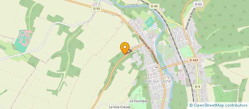 localisation de l'entreprise SCI DES BARONNIES à BAR-SUR-SEINE