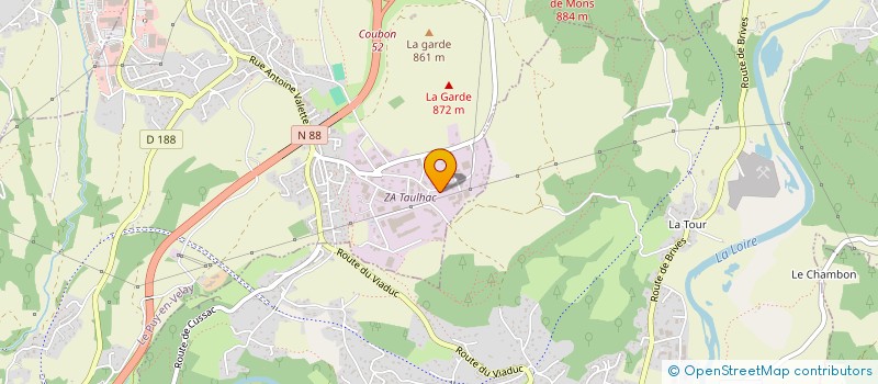 localisation de l'entreprise SCI DES BARRAQUES 2014  LE PUY-EN-VELAY