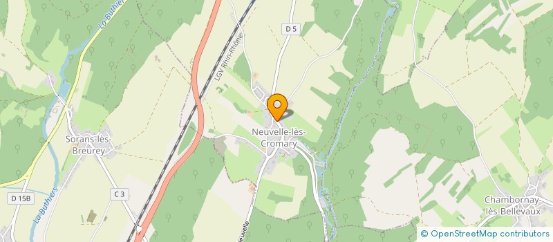 localisation de l'entreprise SCI DES BARRES DE BELLEVAUX  RUHANS