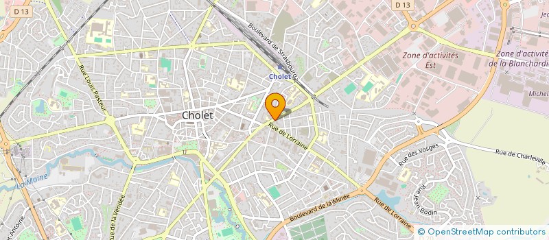 localisation de l'entreprise SCI DES BARRIERES à CHOLET