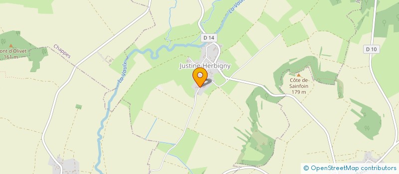 localisation de l'entreprise SCI DES BARSAS  JUSTINE-HERBIGNY