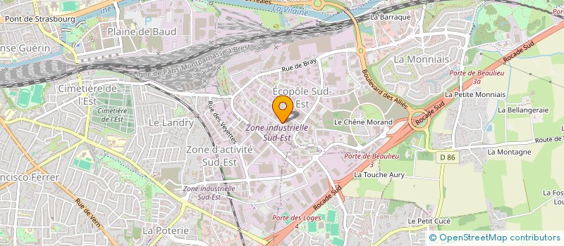 localisation de l'entreprise SCI DES BAS VILLAGES  MONTAUBAN-DE-BRETAGNE