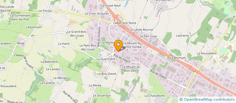 localisation de l'entreprise SCI DES BASSES JOUANNES à COUERON