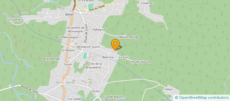 localisation de l'entreprise SCI DES BASSINAYRES  BELIN-BELIET