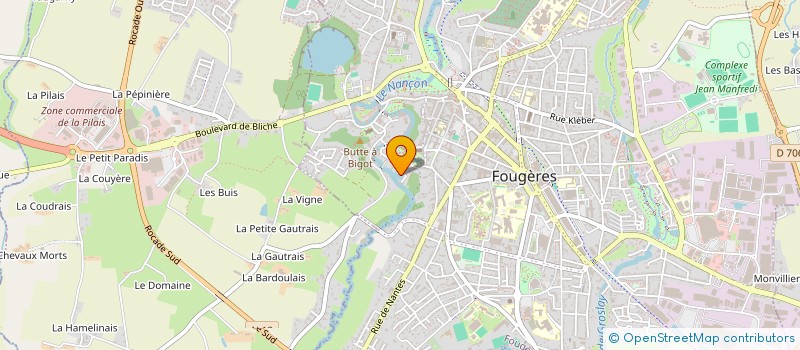 localisation de l'entreprise SCI DES BATAILLES  FOUGERES