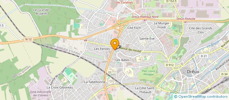 localisation de l'entreprise SCI DES BATES à DREUX