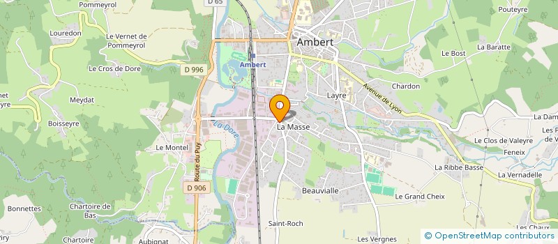 localisation de l'entreprise SCI DES BATISSES  AMBERT