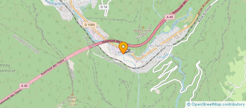 localisation de l'entreprise SCI DES BATTOIRS à NANTUA