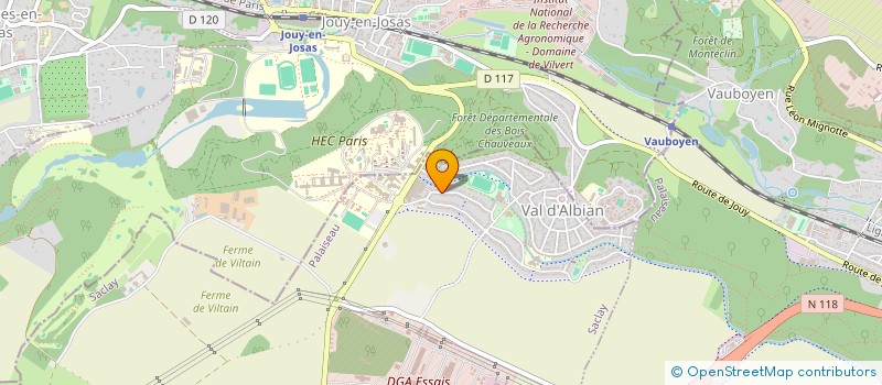 localisation de l'entreprise SCI DES BAUCHES  SACLAY