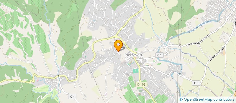 localisation de l'entreprise SCI DES BAUDS  PIERREVERT