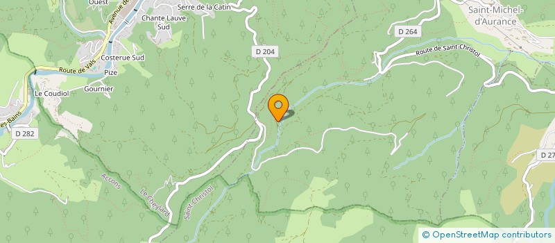 localisation de l'entreprise SCI DES BAUMES  SAINT-MICHEL-D'AURANCE