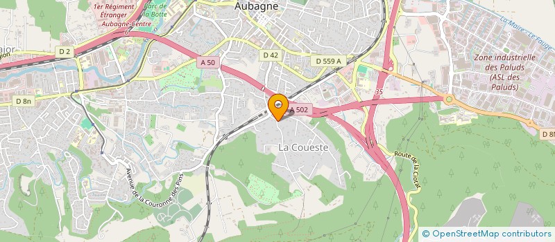 localisation de l'entreprise SCI DES BAUX à AUBAGNE