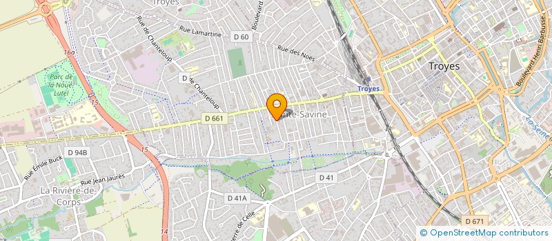 localisation de l'entreprise SCI DES BDR  SAINTE-SAVINE