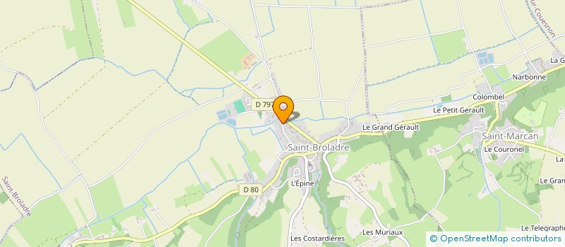 localisation de l'entreprise SCI DES BEAUBOIS  SAINT-BROLADRE