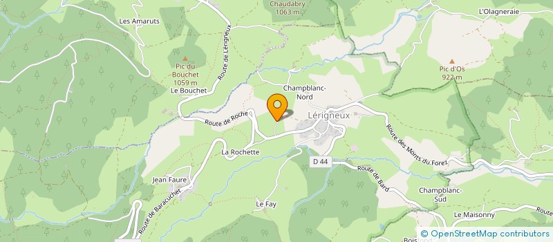 localisation de l'entreprise SCI DES BEAUX  VERRIERES-EN-FOREZ