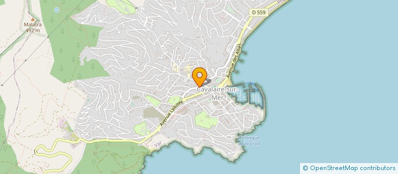 localisation de l'entreprise SCI DES BEAUX ARTS à CAVALAIRE-SUR-MER