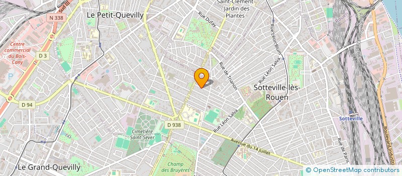 localisation de l'entreprise SCI DES BEAUX ARTS  SOTTEVILLE-LES-ROUEN