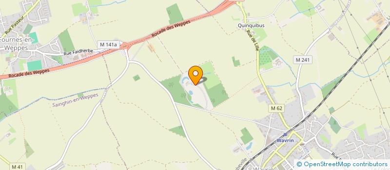 localisation de l'entreprise SCI DES BEAUX ARTS  WAVRIN