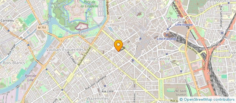 localisation de l'entreprise SCI DES BEAUX ARTS à LILLE