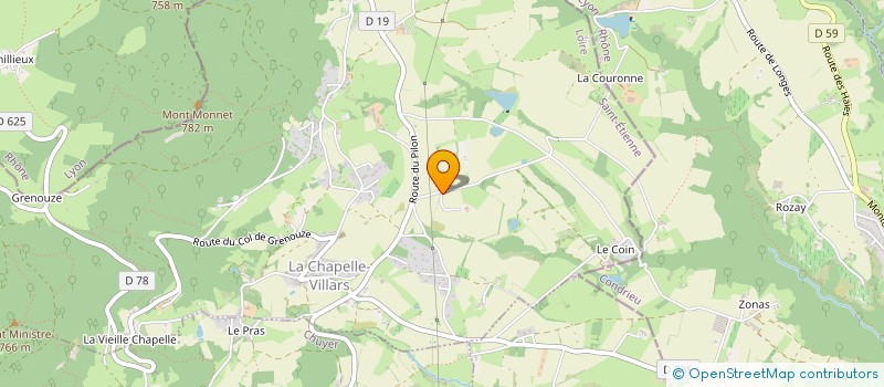 localisation de l'entreprise SCI DES BEAUX JOURS  LA CHAPELLE-VILLARS