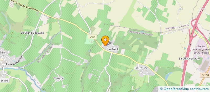 localisation de l'entreprise SCI DES BEAUX LIEUX  BEAULIEU-SUR-LAYON