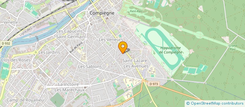 localisation de l'entreprise SCI DES BECASSIERS  COMPIEGNE