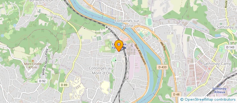 localisation de l'entreprise SCI DES BELGES  COLLONGES-AU-MONT-D'OR