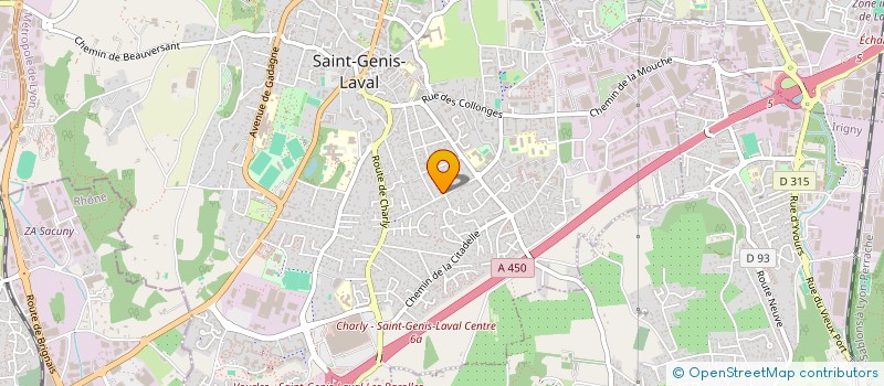 localisation de l'entreprise SCI DES BELGES  SAINT-GENIS-LAVAL