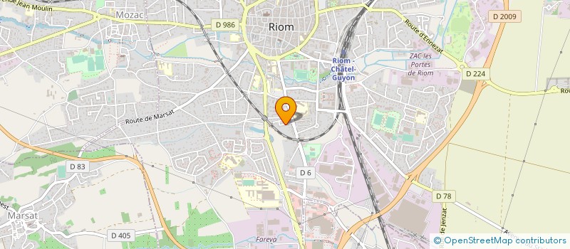 localisation de l'entreprise SCI DES BELIERS  MOZAC