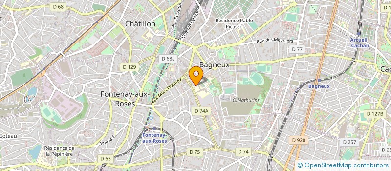 localisation de l'entreprise SCI DES BENARDS  BAGNEUX
