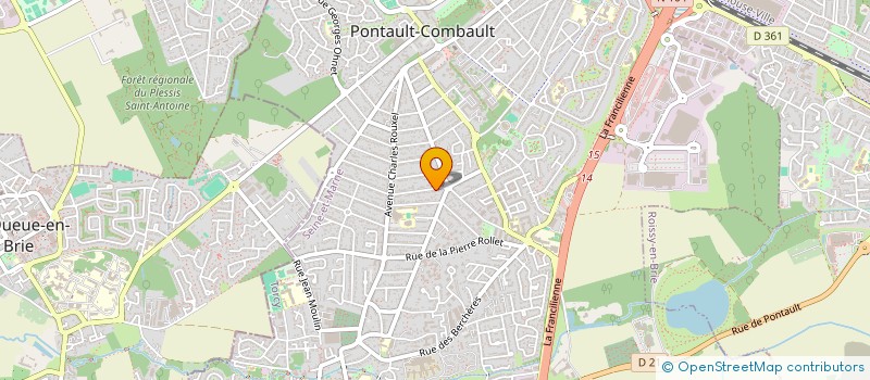 localisation de l'entreprise SCI DES BERCHERES à PONTAULT-COMBAULT
