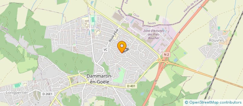 localisation de l'entreprise SCI DES BERGAMOTES  DAMMARTIN-EN-GOELE