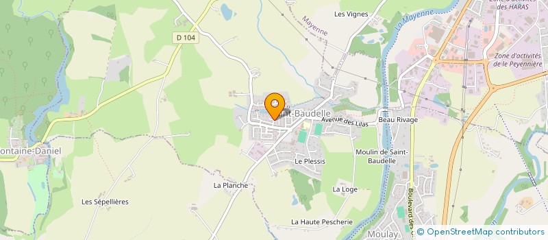 localisation de l'entreprise SCI DES BERGERONNETTES  SAINT-BAUDELLE