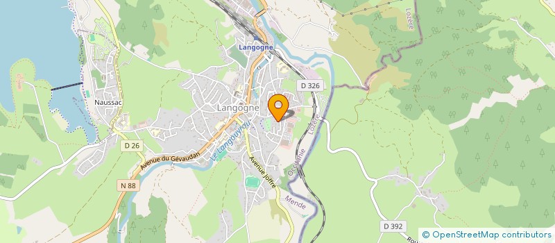 localisation de l'entreprise SCI DES BERGES DE L'ALLIER  LANGOGNE