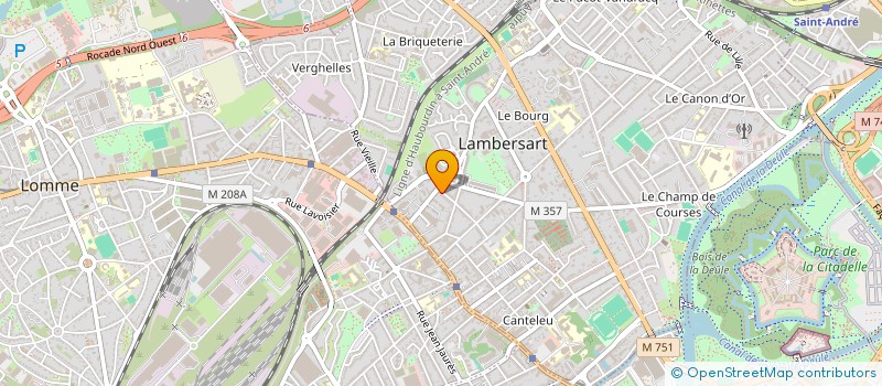 localisation de l'entreprise SCI DES BERGES DE L'AUNELLE à LAMBERSART